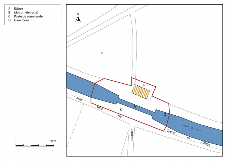 Plan masse et de situation. © Guillaume Gézolme / Région Bourgogne-Franche-Comté, Inventaire du patrimoine - 2016