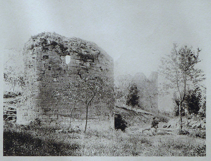 Photographie de Vedastus : les ruines de Demangevelle. Août 1890. © Sonia Dourlot (reproduction), Gaston Landreville de / Région Bourgogne-Franche-Comté, Inventaire du patrimoine - 2016