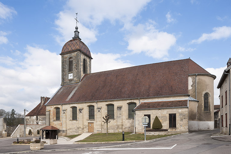 Vue sur la façade sud. © Jérôme Mongreville / Région Bourgogne-Franche-Comté, Inventaire du patrimoine - 2016