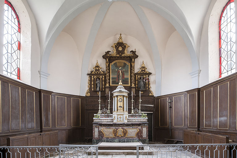 Vue du choeur © Jérôme Mongreville / Région Bourgogne-Franche-Comté, Inventaire du patrimoine - 2016