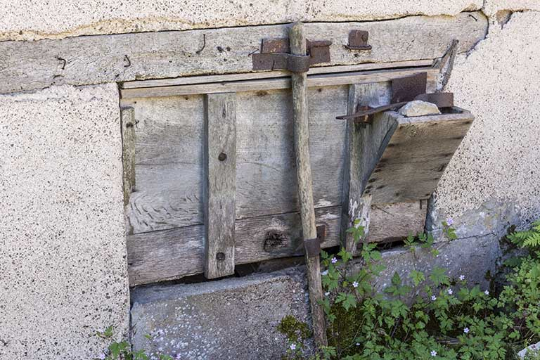 Détail de la soue. © Jérôme Mongreville / Région Bourgogne-Franche-Comté, Inventaire du patrimoine - 2016