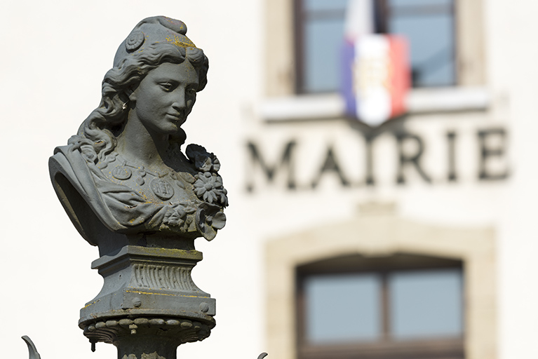 Marianne : vue rapprochée. © Sonia Dourlot / Région Bourgogne-Franche-Comté, Inventaire du patrimoine - 2016