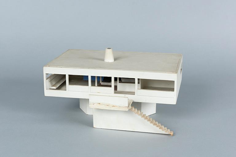 Maquette villa Kielwasser, façade Ouest. © Sonia Dourlot / Région Bourgogne-Franche-Comté, Inventaire du patrimoine - 2016