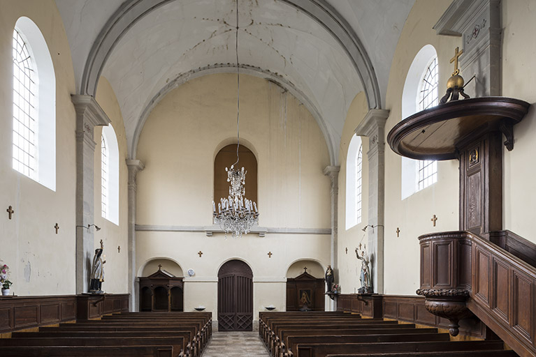 Vue depuis le choeur. © Jérôme Mongreville / Région Bourgogne-Franche-Comté, Inventaire du patrimoine - 2016 Vue depuis le choeur. © Jérôme Mongreville / Région Bourgogne-Franche-Comté, Inventaire du patrimoine - 2016