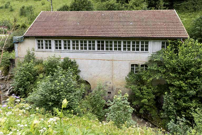 Usine : façade postérieure. © Sonia Dourlot / Région Bourgogne-Franche-Comté, Inventaire du patrimoine - 2017