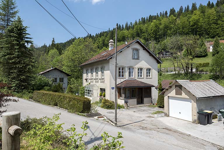 Maison et atelier de 1978, depuis l'est. © Sonia Dourlot / Région Bourgogne-Franche-Comté, Inventaire du patrimoine - 2017