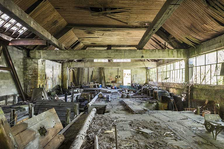 Atelier de tréfilerie. Extrémité est. © Jérôme Mongreville / Région Bourgogne-Franche-Comté, Inventaire du patrimoine - 2017 Atelier de tréfilerie. Extrémité est. © Jérôme Mongreville / Région Bourgogne-Franche-Comté, Inventaire du patrimoine - 2017