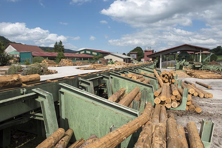 Scierie Boillot : vue partielle des installations. © Sonia Dourlot / Région Bourgogne-Franche-Comté, Inventaire du patrimoine - 2017 Scierie Boillot : vue partielle des installations. © Sonia Dourlot / Région Bourgogne-Franche-Comté, Inventaire du patrimoine - 2017