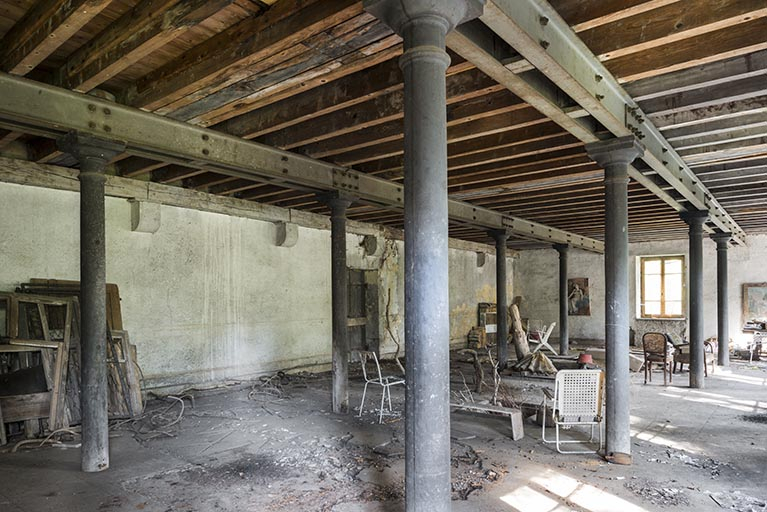 Atelier de fabrication (partie est). Vue de trois quarts. © Jérôme Mongreville / Région Bourgogne-Franche-Comté, Inventaire du patrimoine - 2017