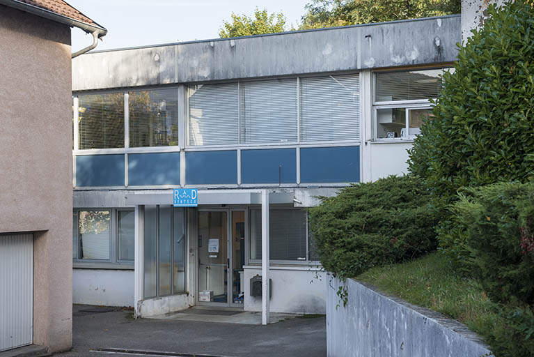 Façade sud de l'extension. © Jérôme Mongreville / Région Bourgogne-Franche-Comté, Inventaire du patrimoine - 2017