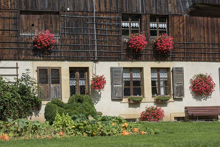 Ferme, façade antérieure : baies. © Sonia Dourlot / Région Bourgogne-Franche-Comté, Inventaire du patrimoine - 2017