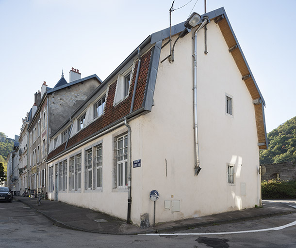 Façade et pignon ouest. © Jérôme Mongreville / Région Bourgogne-Franche-Comté, Inventaire du patrimoine - 2017