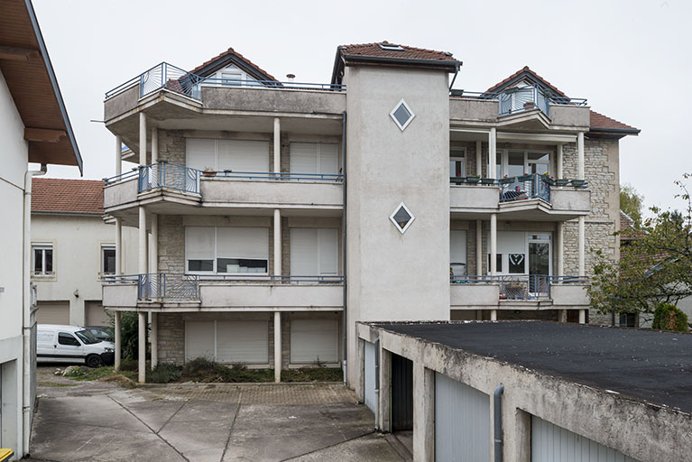 Façade ouest de l'atelier de fabrication. © Jérôme Mongreville / Région Bourgogne-Franche-Comté, Inventaire du patrimoine - 2017