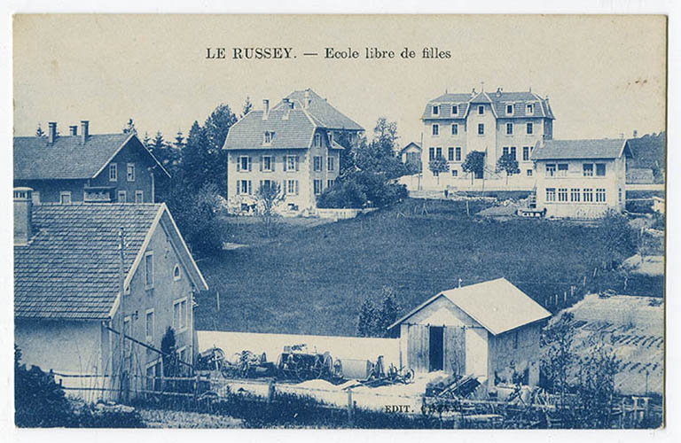 Le Russey. - Ecole libre de filles, 1ère moitié 20e siècle [avant 1934]. © auteur / Région Bourgogne-Franche-Comté, Inventaire du patrimoine - 2017