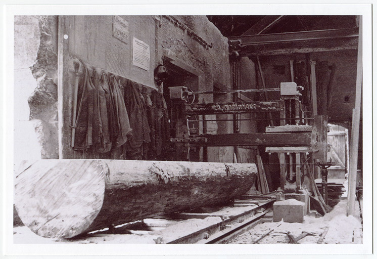 [Châssis de scie La Nationale], août 1961. © Laurent Poupard / Région Bourgogne-Franche-Comté, Inventaire du patrimoine - 2017