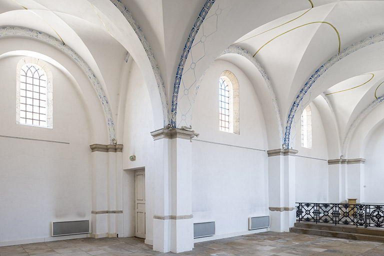 Le mur ouest de la nef. © Jérôme Mongreville / Région Bourgogne-Franche-Comté, Inventaire du patrimoine - 2017