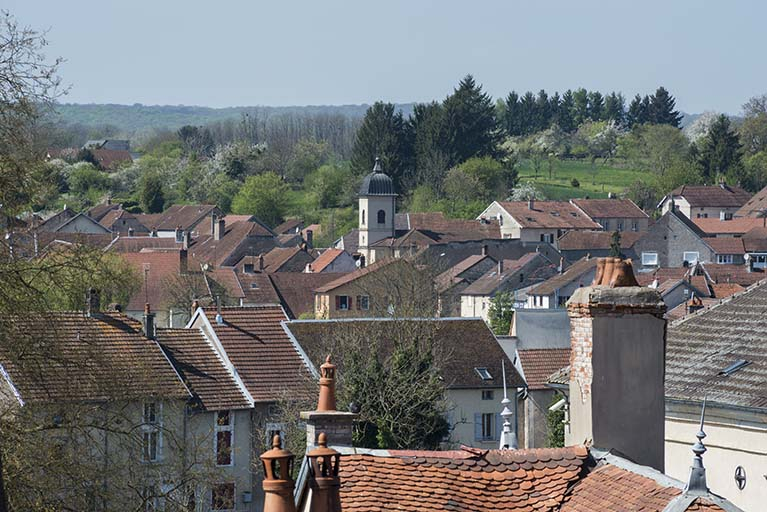 Port-sur-saône, vue des toits. © Jérôme Mongreville / Région Bourgogne-Franche-Comté, Inventaire du patrimoine - 2017