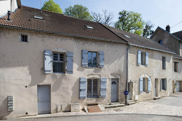 Maisons rue Jean Bogé. © Jérôme Mongreville / Région Bourgogne-Franche-Comté, Inventaire du patrimoine - 2017