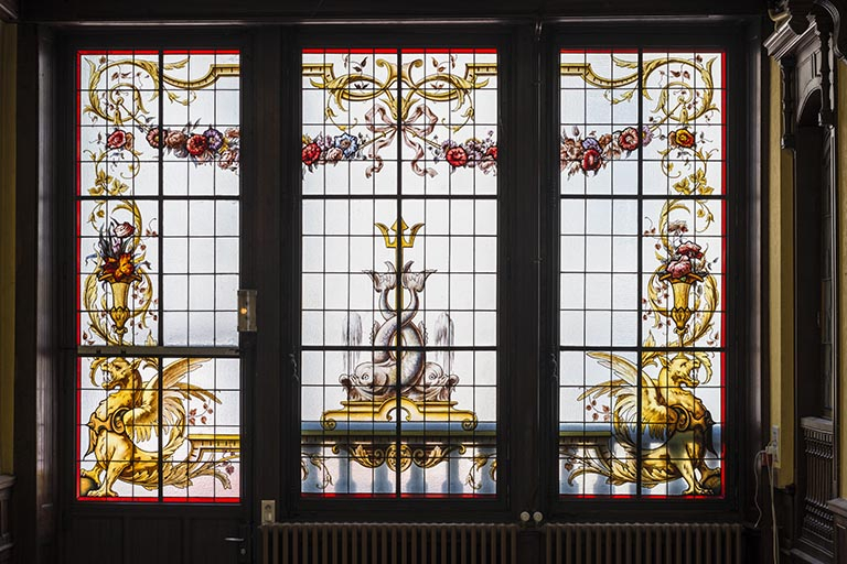 Vue générale de la verrière, côté rue. © Jérôme Mongreville / Région Bourgogne-Franche-Comté, Inventaire du patrimoine - 2017