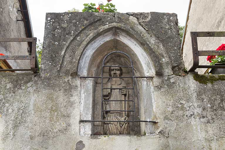 Statue représentant Saint-Antoine. © Jérôme Mongreville / Région Bourgogne-Franche-Comté, Inventaire du patrimoine - 2017