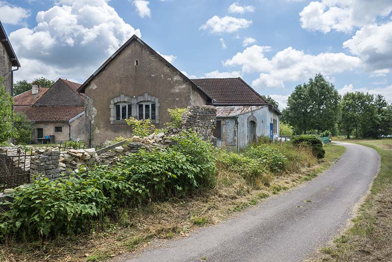 Mur pignon ouest. © Jérôme Mongreville / Région Bourgogne-Franche-Comté, Inventaire du patrimoine - 2017