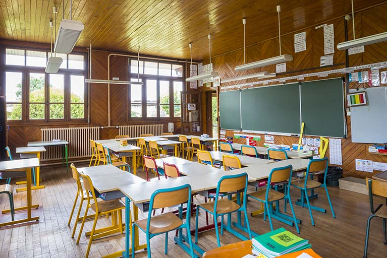salle de classe. © Jérôme Mongreville / Région Bourgogne-Franche-Comté, Inventaire du patrimoine - 2017