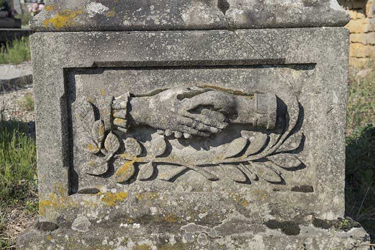 Détail du bas relief. © Jérôme Mongreville / Région Bourgogne-Franche-Comté, Inventaire du patrimoine - 2017