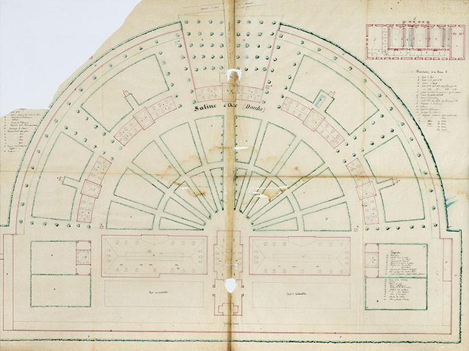 [Plan de la saline], s.d. [vers 1850]. © Jérôme Mongreville / Région Bourgogne-Franche-Comté, Inventaire du patrimoine - 2018