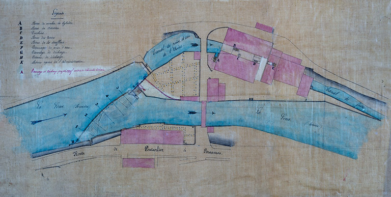 Plan, 18XX. © Jérôme Mongreville / Région Bourgogne-Franche-Comté, Inventaire du patrimoine - 2018 Plan, 18XX. © Jérôme Mongreville / Région Bourgogne-Franche-Comté, Inventaire du patrimoine - 2018