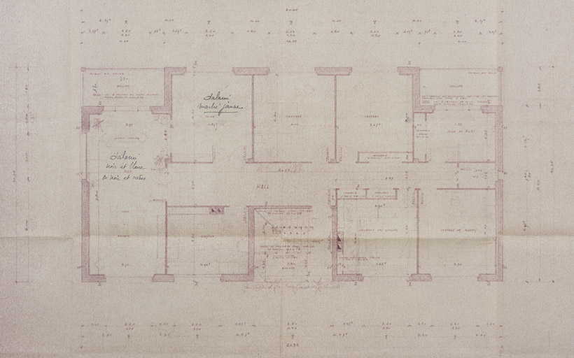 Schwartzmann Frères […] Projet de construction de magasins, bureaux, logements. Plan du 1er étage, 18 novembre 1952. © Sonia Dourlot / Région Bourgogne-Franche-Comté, Inventaire du patrimoine - 2018