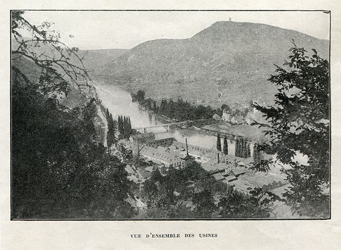 Vue d'ensemble des usines, photogr., s.d. [1923]. © Raphaël Favereaux / Région Bourgogne-Franche-Comté, Inventaire du patrimoine - 2018