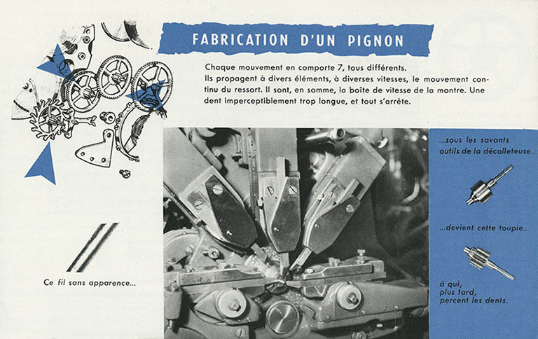 Fabrication d'un pignon, photogr., 1956. © Raphaël Favereaux / Région Bourgogne-Franche-Comté, Inventaire du patrimoine - 2018 Fabrication d'un pignon, photogr., 1956. © Raphaël Favereaux / Région Bourgogne-Franche-Comté, Inventaire du patrimoine - 2018