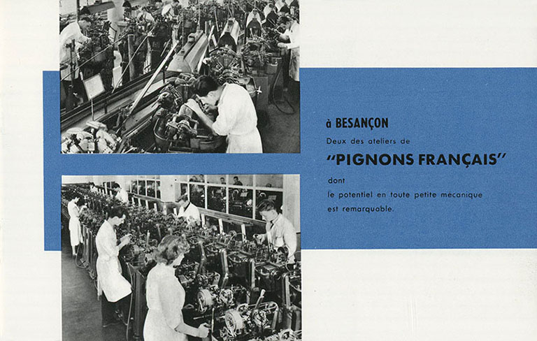 Ateliers de la société des Pignons Français, photogr., 1956. © Raphaël Favereaux / Région Bourgogne-Franche-Comté, Inventaire du patrimoine - 2018