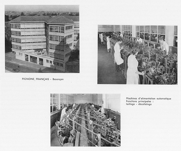 Vues extérieure et intérieures de la société des Pignons Français, photogr., s.d. [vers 1954]. © Raphaël Favereaux / Région Bourgogne-Franche-Comté, Inventaire du patrimoine - 2018