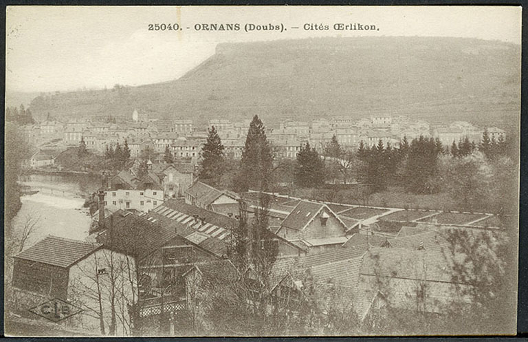 Ornans (Doubs) - Cités Oerlikon, carte postale, s.d. [début 20e siècle]. © Liliane Hamelin / Région Bourgogne-Franche-Comté, Inventaire du patrimoine - 2018