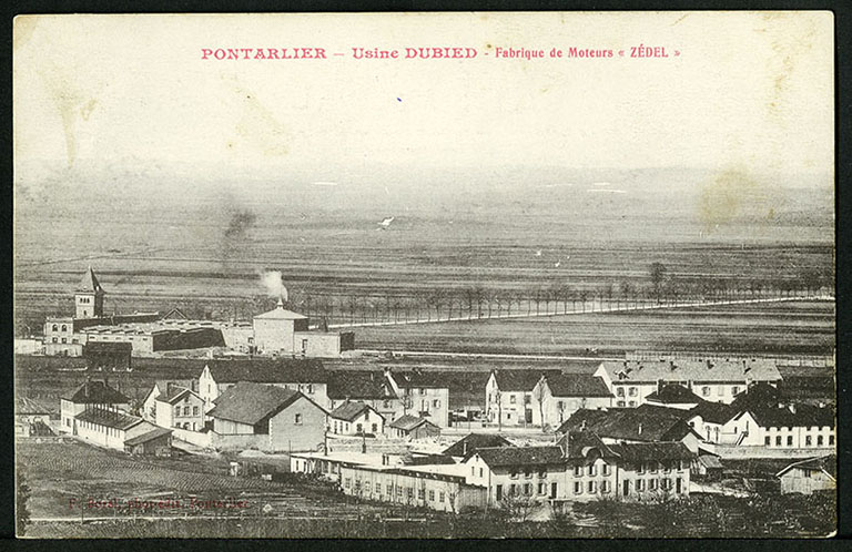 Pontarlier - Usine Dubied - Fabrique de moteurs "Zédel", carte postale, s.d. [début 20e siècle]. © Raphaël Favereaux / Région Bourgogne-Franche-Comté, Inventaire du patrimoine - 2018