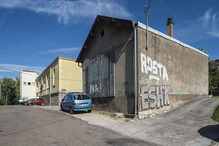 Façade ouest des ateliers. © Jérôme Mongreville / Région Bourgogne-Franche-Comté, Inventaire du patrimoine - 2018