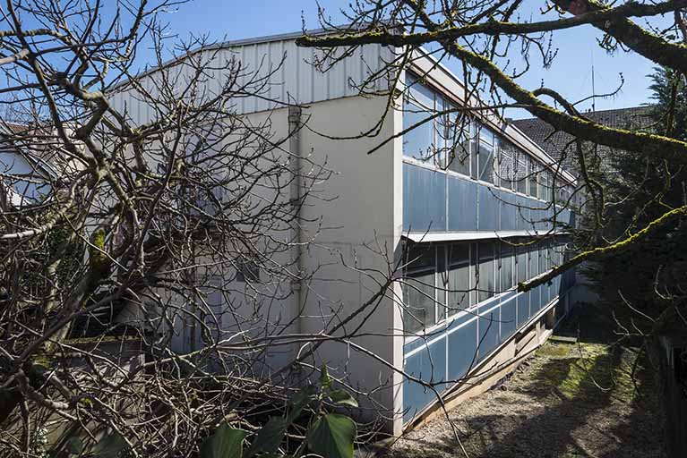 Extension nord, vue de trois quarts. © Jérôme Mongreville / Région Bourgogne-Franche-Comté, Inventaire du patrimoine - 2018
