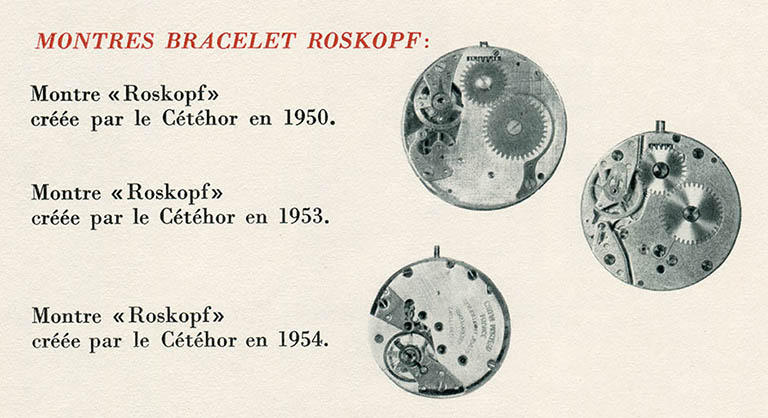 Création de calibres de montres Roskopf, 1955. © Meusy / Région Bourgogne-Franche-Comté, Inventaire du patrimoine - 2018