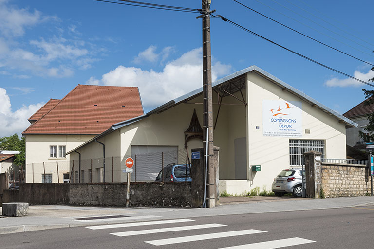 Extension (fin des années 1940). Vue depuis le sud. © Jérôme Mongreville / Région Bourgogne-Franche-Comté, Inventaire du patrimoine - 2018