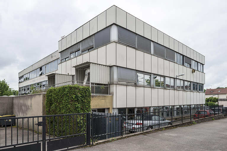 Usine C (14 rue du Tunnel). Vue depuis le nord. © Jérôme Mongreville / Région Bourgogne-Franche-Comté, Inventaire du patrimoine - 2018