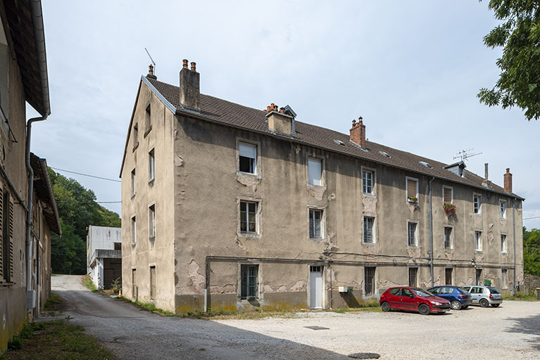 Logement ouvrier vu depuis la cour. © Jérôme Mongreville / Région Bourgogne-Franche-Comté, Inventaire du patrimoine - 2018