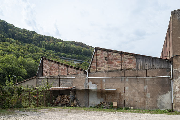 Murs-pignons des ateliers. © Jérôme Mongreville / Région Bourgogne-Franche-Comté, Inventaire du patrimoine - 2018