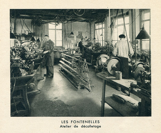 Les Fontenelles. Atelier de décolletage, 1950. © Laurent Poupard / Région Bourgogne-Franche-Comté, Inventaire du patrimoine - 2018
