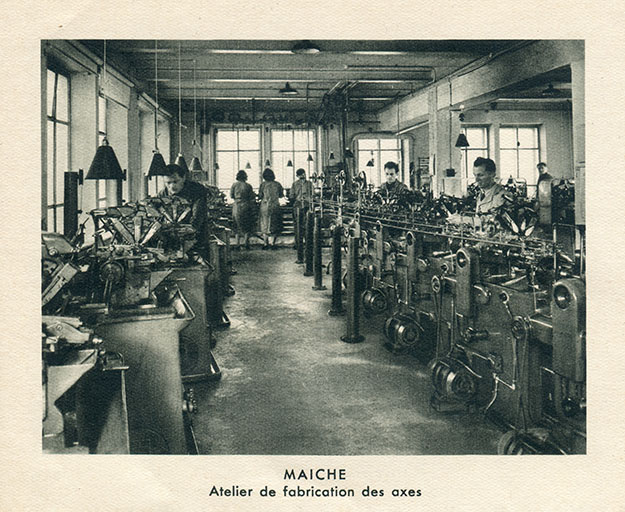 Maîche. Atelier de fabrication des axes, 1950. © Laurent Poupard / Région Bourgogne-Franche-Comté, Inventaire du patrimoine - 2018