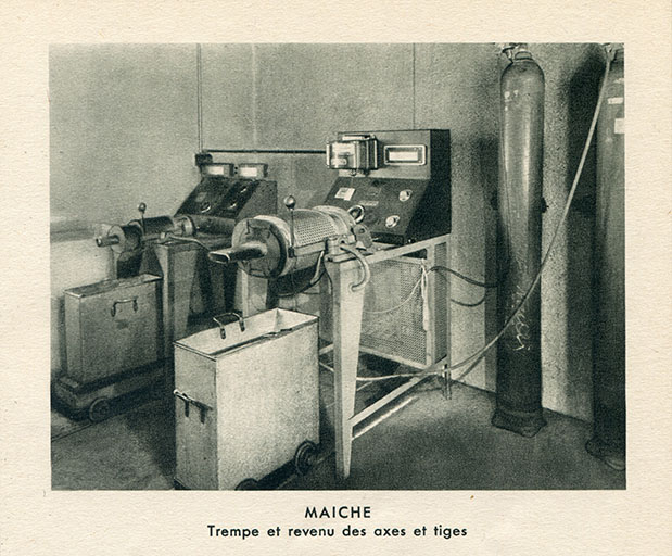Maîche. Trempe et revenu des axes et tiges, 1950. © Laurent Poupard / Région Bourgogne-Franche-Comté, Inventaire du patrimoine - 2018