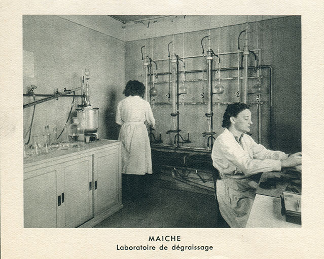 Maîche. Laboratoire de dégraissage, 1950. © Laurent Poupard / Région Bourgogne-Franche-Comté, Inventaire du patrimoine - 2018