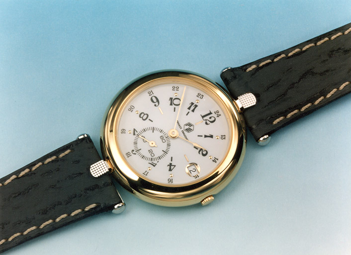 [Montre avec module FE 71210, cadran à affichage 12/24 h, seconde et quantième], décennies 1980-1990. © Laurent Poupard / Région Bourgogne-Franche-Comté, Inventaire du patrimoine - 2018