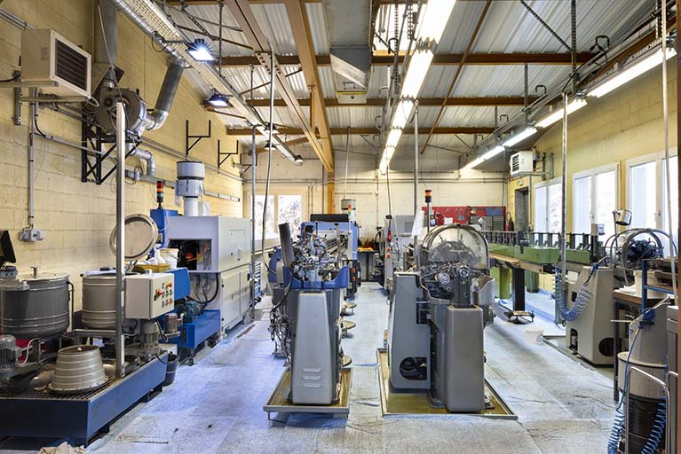 Atelier de fabrication nord : intérieur. © Sonia Dourlot / Région Bourgogne-Franche-Comté, Inventaire du patrimoine - 2018