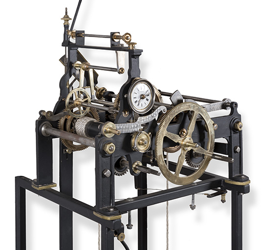 Mouvement d'horloge réalisé en 1880. © Sonia Dourlot / Région Bourgogne-Franche-Comté, Inventaire du patrimoine - 2018